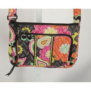 Vera Bradley 2014 Retired Ziggy Zinnia Print Crossbody Bag
